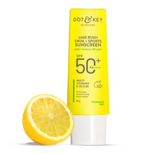 Dot & Key Swim + Sports Sunscreen, In-Vivo Tested SPF 50+ PA++++, benefits — lightweight hydration, skin texture, the appearance of damage